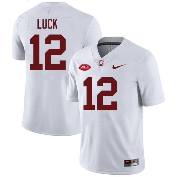 Andrew Luck Stanford Jersey,Stanford Cardinal #12 Andrew Luck Football Jersey Stitched-White